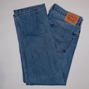 Levi's 505 Red Tab 36 x 30 Mens Light Wash Denim
